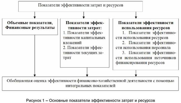 Основные показатели эффективности затрат и ресурсов