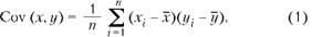 формула выборочной ковариации
