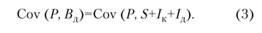 формула ковариация прибыли до налогообложения и денежных поступлений