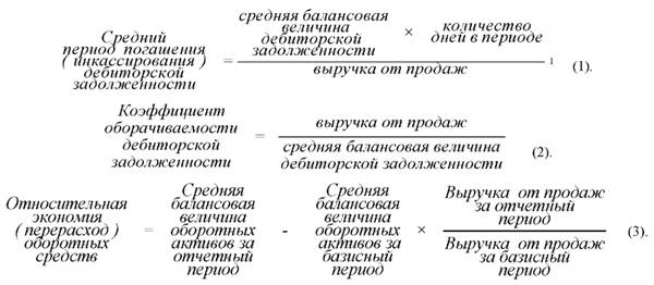 формула Оценка качества дебиторской задолженности