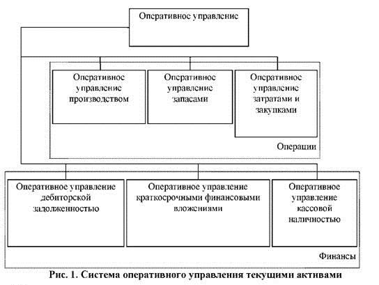 Рисунок 1. Система оперативного управления текущими активами